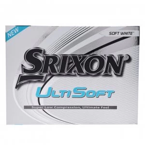 Image of Srixon UltiSoft 12 Pack Golf Balls - White