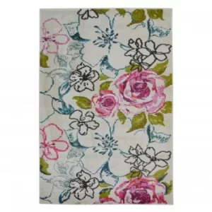 Image of Villa Multi Floral Rug 120 x 170cm Polypropylene