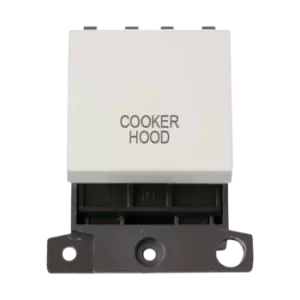 Image of Click Scolmore MiniGrid 20A Double-Pole Ingot Cooker Hood Switch White - MD022PW-CH