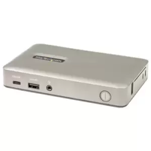Image of StarTech.com USB C Dock - USB-C to DisplayPort 4K 30Hz or VGA - 65W USB Power Delivery Charging - 4-Port USB 3.1 Gen 1 Hub - Universal USB-C Laptop Do