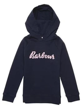 Image of Barbour Girls Otterburn Hoodie - Navy, Size Age: 6-7 Years, Women