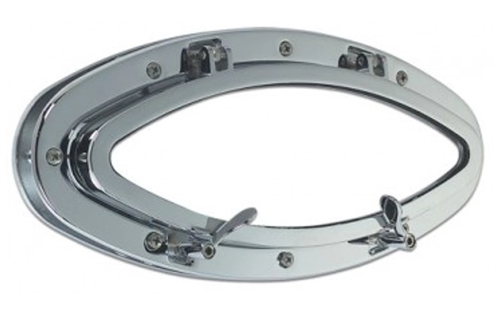 Image of Elliptical Opening Porthole in Brass or Chromium plated
