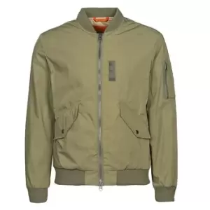 Image of Selected SLHSUSTAINABLE ICONICS BOMBER mens Jacket in Kaki - Sizes S,M,L