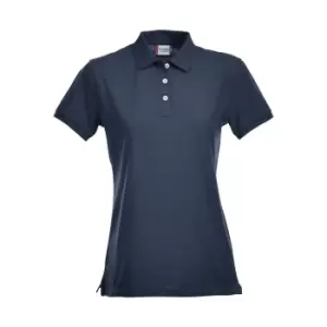 Image of Clique Womens/Ladies Premium Stretch Polo Shirt (XL) (Dark Navy)