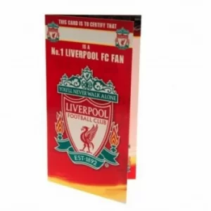 Image of Liverpool FC Birthday Card No 1 Fan