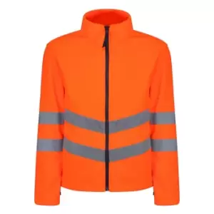 Image of Regatta Mens 3 in 1 High-Vis Jacket (S) (Orange/Navy)