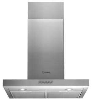 Image of Indesit Iht6 5Fcmix Stainless Steel Chimney Cooker Hood, (W)59.8Cm