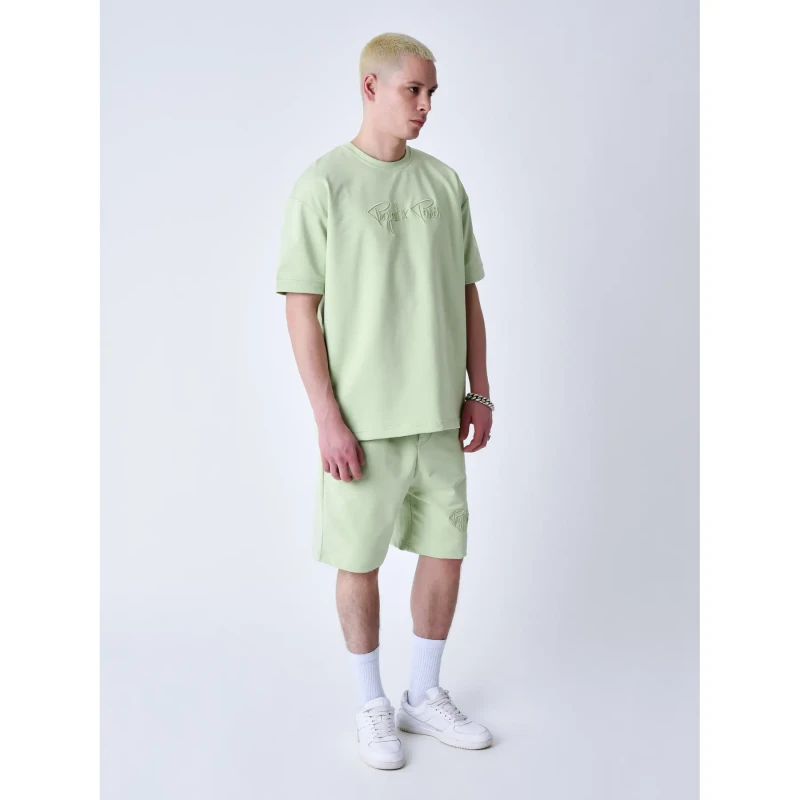 Image of Project X Paris Classic embroidered shorts Project X Paris Vert Male S