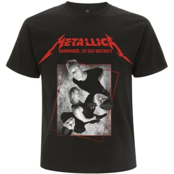 Image of Metallica - Hardwired Band Concrete Unisex XX-Large T-Shirt - Black