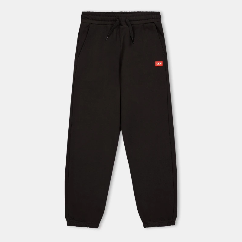 Image of Diesel Unisex Kids Closed Hem Fleece Jogging Bottoms Closed Hem Fleece Jogging Bottoms 12Y Black 48243303215