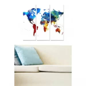 Image of MDF1974699 Multicolor Decorative MDF Painting (3 Pieces)