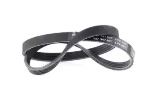 Image of Bosch V-ribbed belt BMW,OPEL,RENAULT 1 987 947 807 053903137A,GMB40890,11281739470 64557786705,1340640,90571757,0K03815907,0K21A18381,0K30A15908A