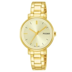 Image of Pulsar PH8360X1 Ladies Gold Plated Dress Braclet 50M Watch