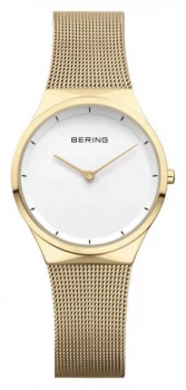 Image of Bering Womens Stainless Steel Rose Gold Mesh 12131-339 Watch