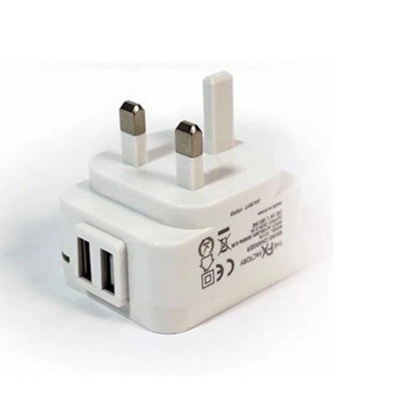 Image of FX Powabud 'Mains Charger' USB 2.1AMP White White unisex