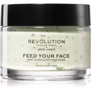 Image of Revolution Skincare X Jake-Jamie Mint Choc Chip Refreshing and Soothing Face Mask With Peppermint 50ml