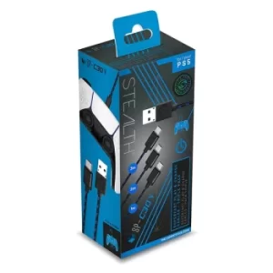 Image of Stealth SP-C30 V Superfast Play & Charge Cables for PS5