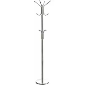 Image of Chrome Floor Standing Coat Stand - Premier Housewares