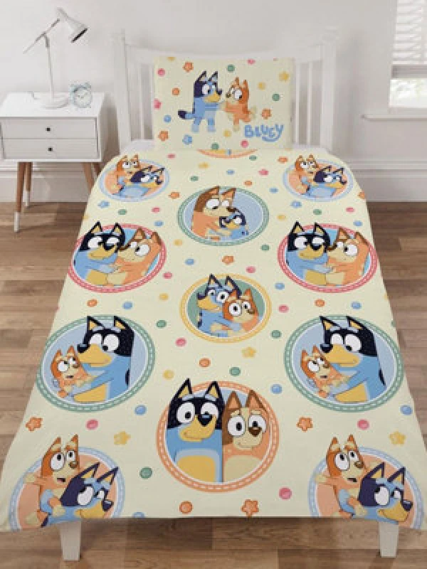 Image of Bluey Frames Single Duvet Cover Set Print W0ID5 Unisex