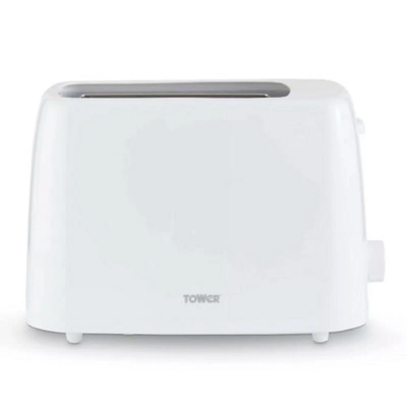 Image of Tower Tower 2-Slice Toaster, White PT20087WHT White A Unisex 5056462366340