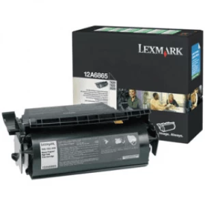 Image of Lexmark 12A6865 Black Laser Toner Ink Cartridge