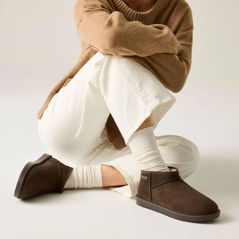 Image of Regatta Womens Risley Short Waterproof Boots in Tan Size: 5 Tan Female 5