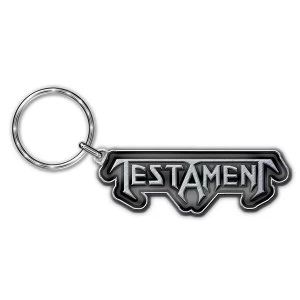 Image of Testament - Logo Metal Keychain