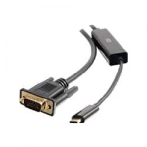 Image of C2G 4.5m (15ft) USB C to VGA Adapter Cable - Black