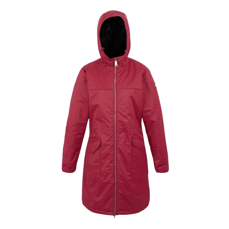 Image of Womens waterproof hooded jacket Regatta Romine II Rouge Female 36