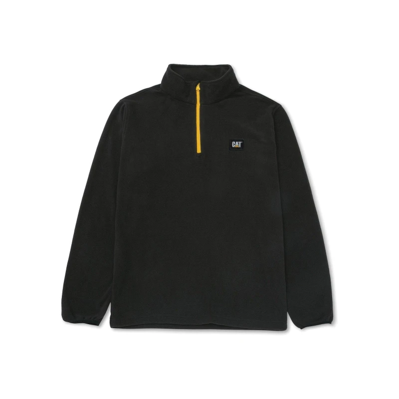 Image of Caterpillar Cat Microfleece Quarter Zip Black