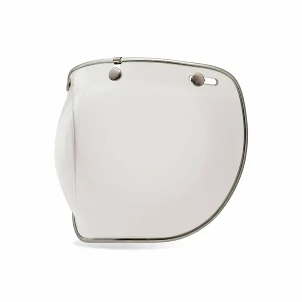 Image of Bell Custom 500 3-Snap Deluxe Bubble Shield Transparent Size