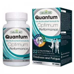 Image of Natures Aid Quantum Optimum Performance Ultra Potency Multi-Vitamin & Minerals - 30 Tablets