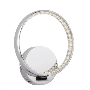 Image of Integrated LED 1 Light Indoor Wall Light Chrome