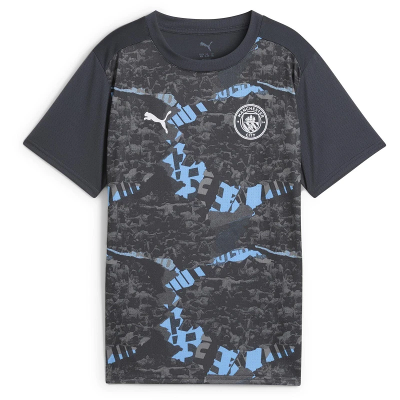Image of Puma Manchester City Pre Match Shirt 2024 2025 Juniors Grey Cool/Grey male 5-6 (XS)