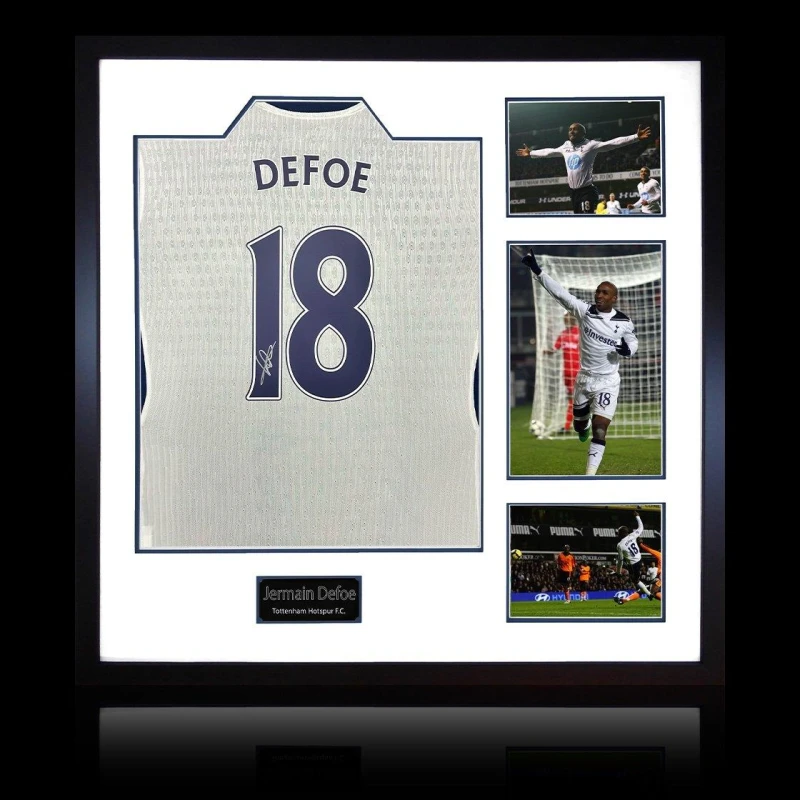 Image of The Fan Cave Jermain Defoe Signed Tottenham Hotspur Shirt Elite White unisex 820mm x 82