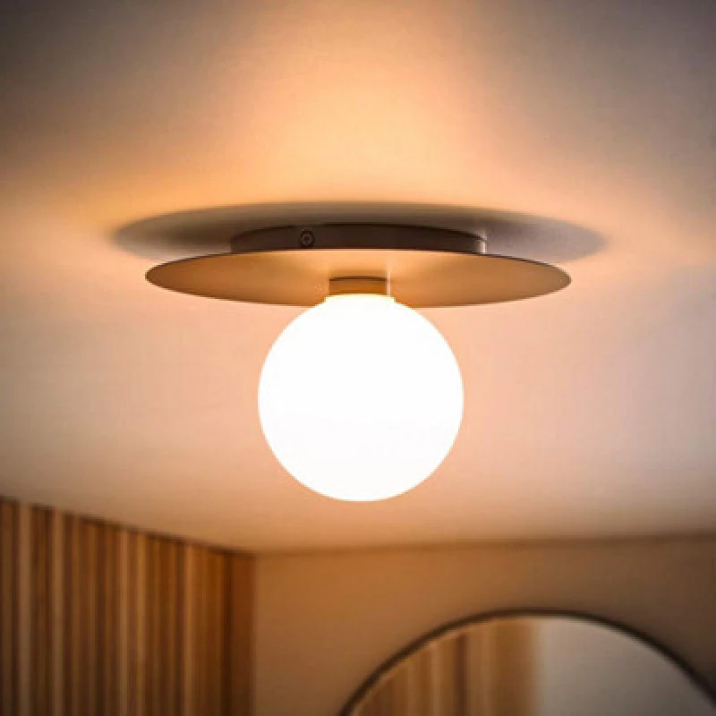 Image of ValueLights ValueLights Darla Frosted Globe IP44 Rated Bathroom Flush Ceiling Light with Bulb in Dark Navy Dark Navy One Size Unisex 5059406070280