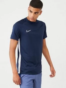 Image of Nike Academy Dry T-Shirt - Navy, Size S, Men