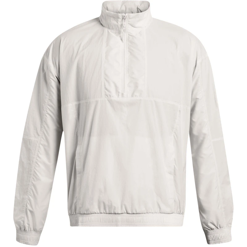 Image of Under Armour Mens Curry Woven Weather-Resistant Athletic Fit Performance Training Jacket White male S