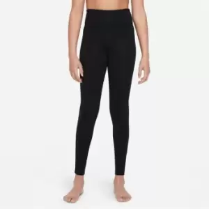 Image of Nike Yoga Dri-FIT Big Kids (Girls') Leggings - Black