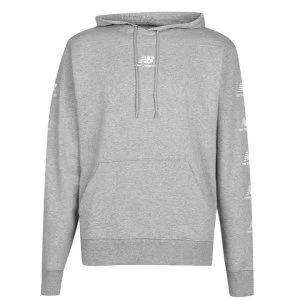 Image of New Balance Essential Logo Hoodie Mens - Ath Grey