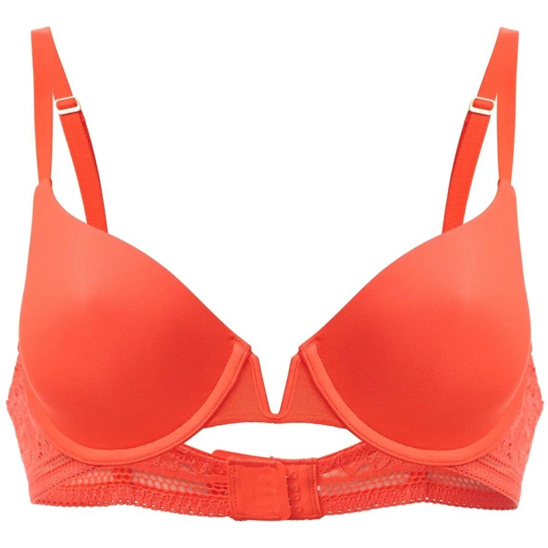 Image of Wolford LIGHTLY LINED DEMI BRA Red female 32B