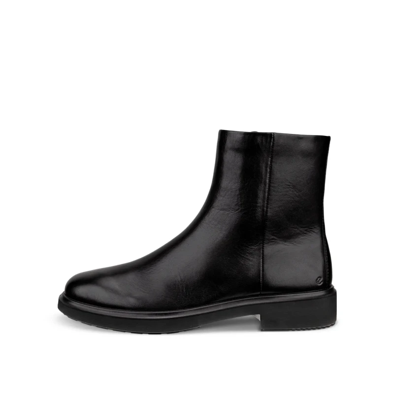 Image of Ecco Metropole Amsterdam 222063 Full Grain Leather Womens Ankle Boots - Black - Size:UK 6