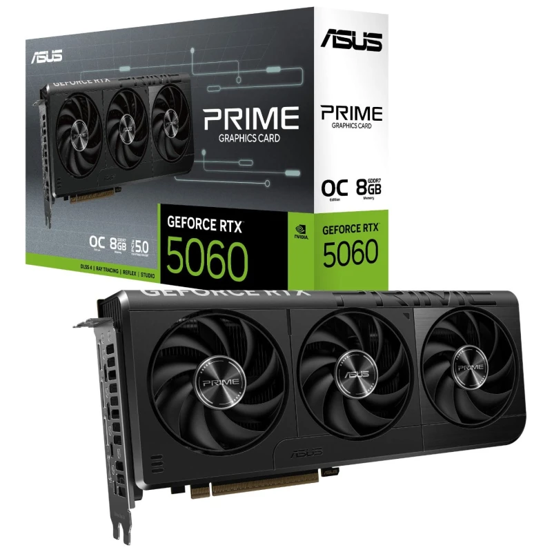 Image of ASUS PRIME GeForce RTX 5060 8GB GDDR7 OC Edition 90YV0N10-M0NA00