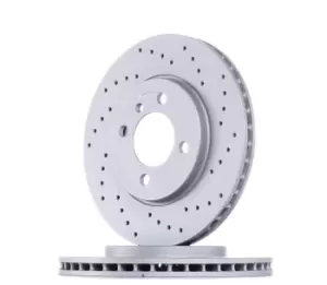 Image of ZIMMERMANN Brake disc BMW 150.1258.52 34111154749,34111154750,34111160847 Brake rotor,Brake discs,Brake rotors 34111160915,34116752352