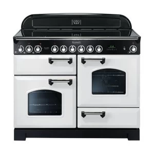 Image of Rangemaster 114150 CDL110ECWH-C Classic Deluxe 110cm Ceramic Range Cooker White-C