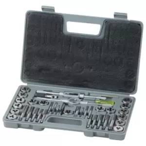Image of VEVOR Tap and Die Set 40Pcs SAE Size NC/NF/NPT Bearing Steel Threading Tool