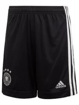 Image of Adidas Junior Home Germany Euro 2020 Replica Shorts - White