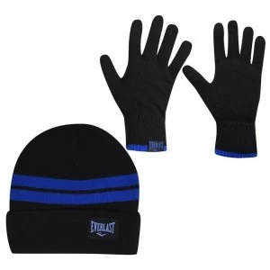 Image of Everlast Glove and Hat Set Junior - Black/Blue