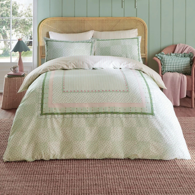 Image of Cath Kidston Archive Book Duvet Cover Bedding Set Pistachio