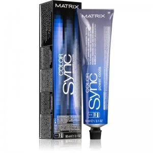 Image of Matrix Color Sync Power Cools Permanent Hair Dye Shade 7AA Medium Blonde Ash Ash 90ml
